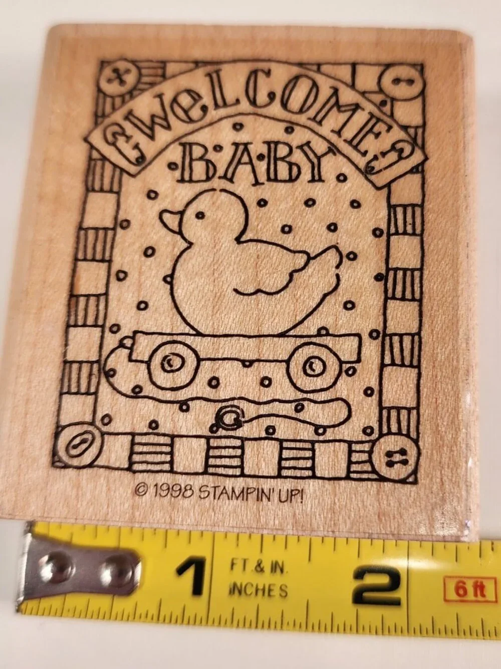 STAMPIN' UP Lot of 11 wood-mounted rubber stamps